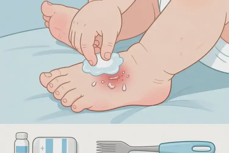 嬰兒腳上經(jīng)常起濕疹可不可以徹底自愈(圖1)