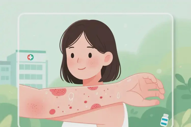女性手臂上有濕疹不管它會自己痊愈嗎(圖3)