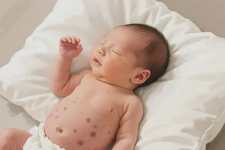 新生兒肚子偶爾起濕疹不管它會自己自愈嗎(圖3)
