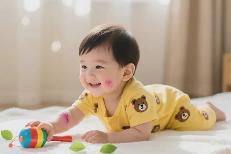 孩子手臂上容易長濕疹不管它會自己自愈嗎(圖3)