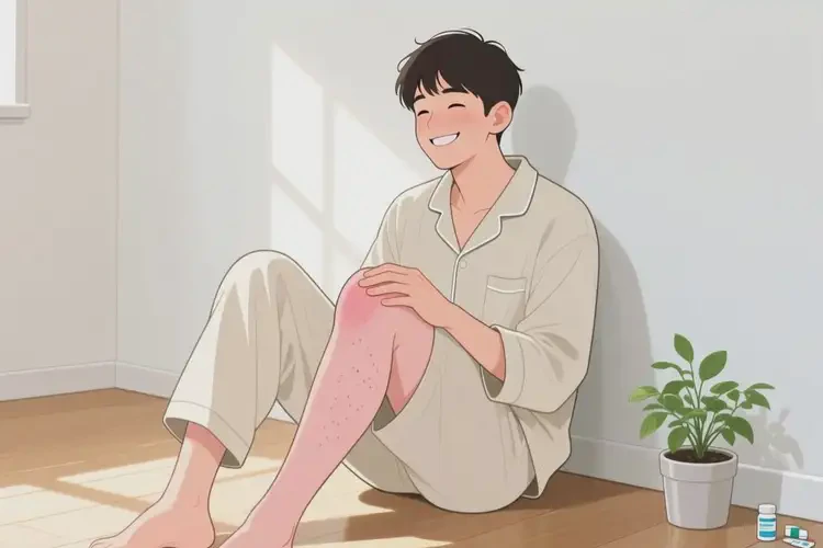 青年人大腿上偶爾長濕疹不管它會自己自愈嗎(圖4)