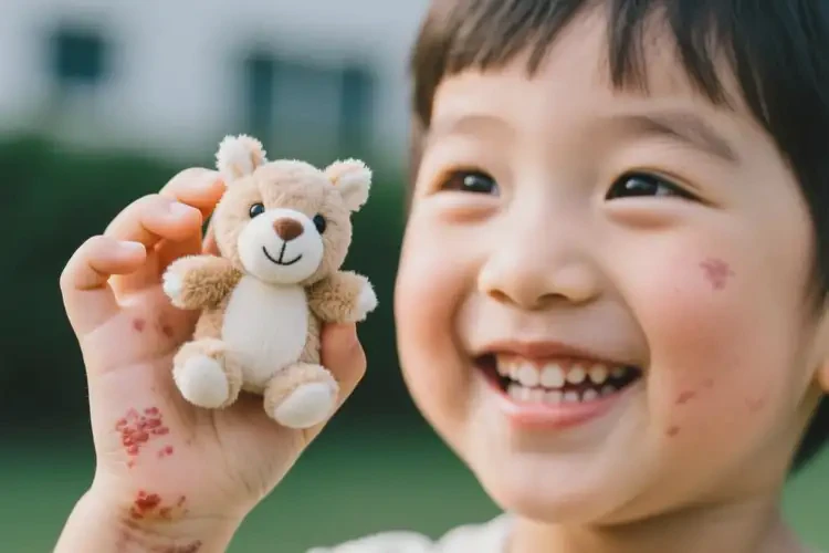 小孩手上经常长湿疹不管它会自己自愈吗(图1)