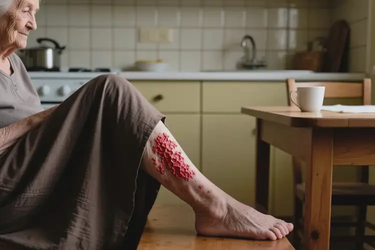 老年人小腿上有湿疹不管它会自己痊愈吗(图2)