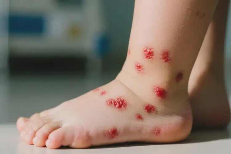 小兒腳上長濕疹不管它會(huì)自己好嗎(圖4)