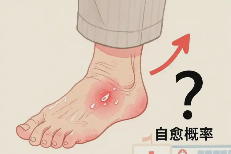 高齡老人腳上容易起濕疹不管它會自己自愈嗎(圖3)