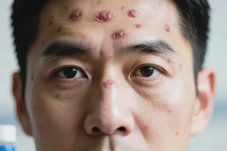 男人臉上起濕疹能夠徹底治愈嗎(圖2)