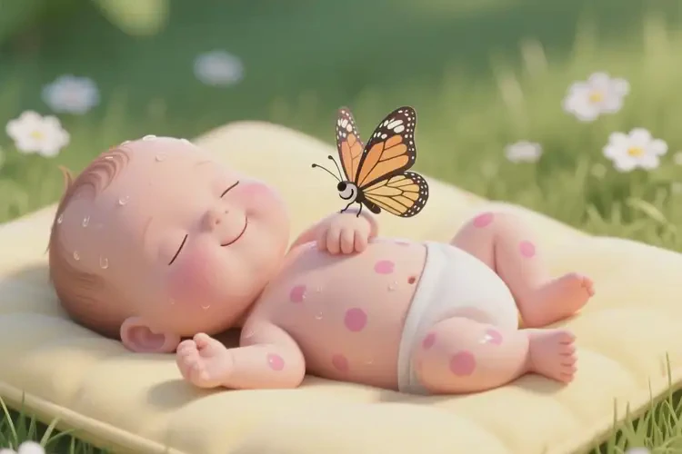 新生兒全身有濕疹可不可以徹底自愈(圖1)