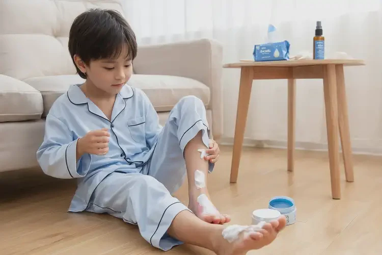 少兒腳上出現(xiàn)濕疹可不可以徹底自愈(圖1)