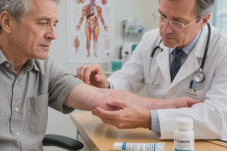 老人手臂偶尔起湿疹能靠自己自愈吗(图1)