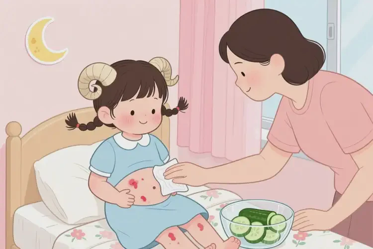 儿童肚子上经常起湿疹不管它会自己好吗(图2)