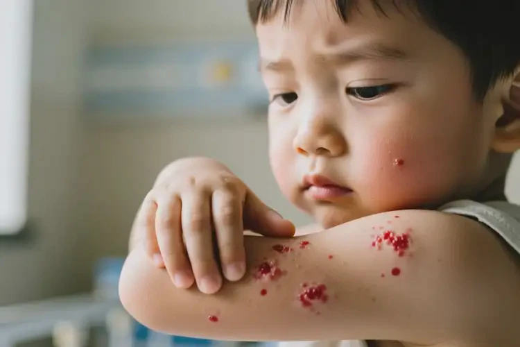 孩子手臂出湿疹不管它会自己自愈吗(图2)