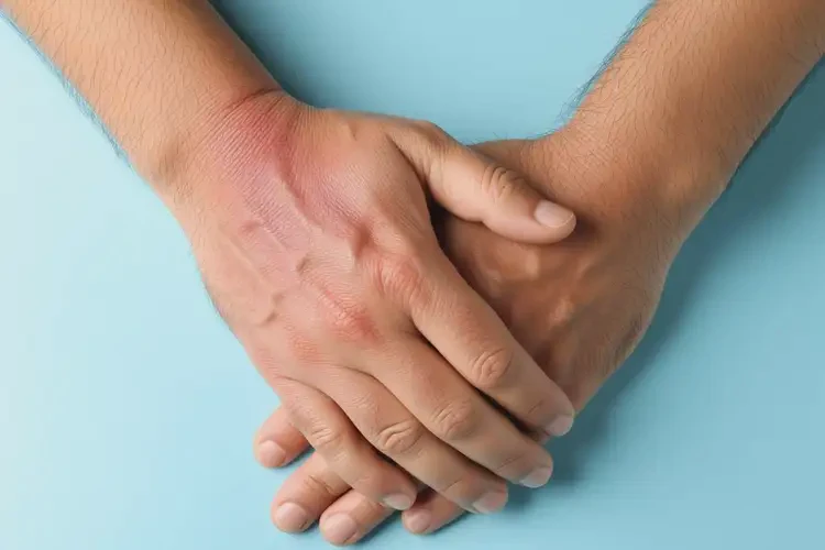 男人手上容易起濕疹能夠徹底治愈嗎(圖1)