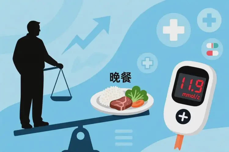 中年人晚餐血糖11点9是糖尿病吗(图2)