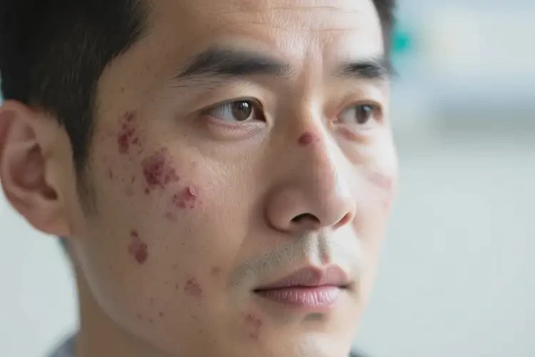 男人臉上起濕疹能夠徹底治愈嗎(圖4)