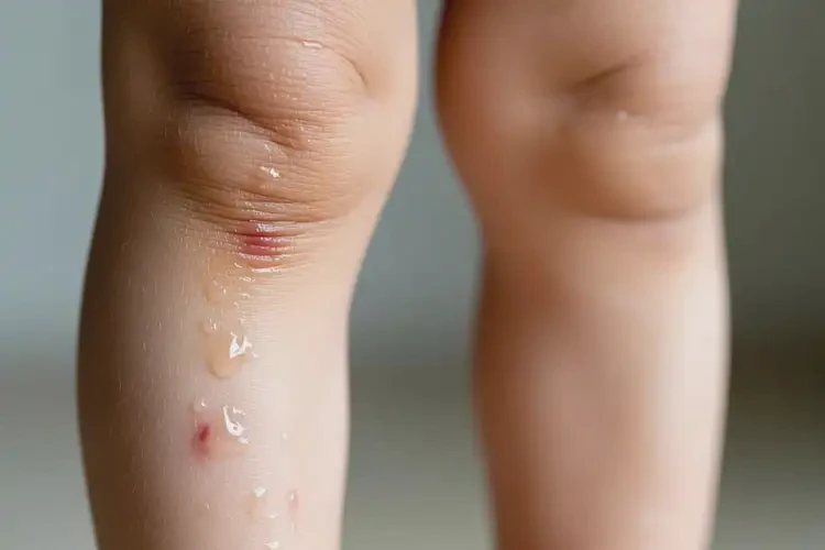 小兒小腿偶爾起濕疹可以徹底自愈嗎(圖1)
