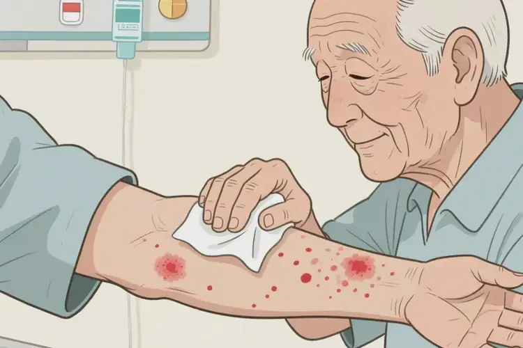 高齡老人手臂有濕疹能夠徹底治愈嗎(圖2)