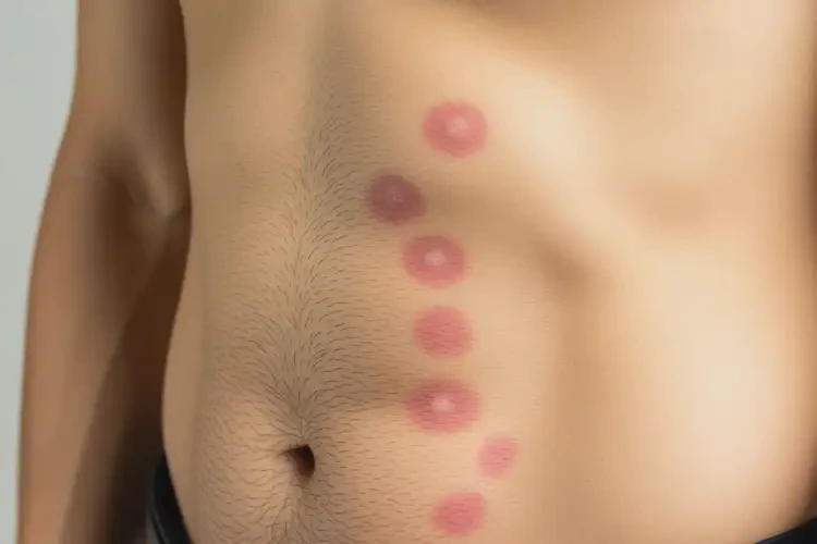 男性肚子上出現(xiàn)濕疹不管它會自己自愈嗎(圖3)