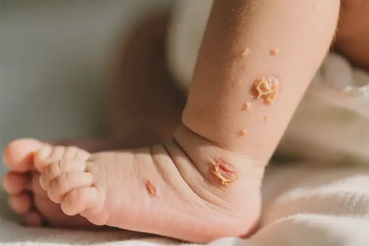 新生兒小腿有濕疹不管它會自己自愈嗎(圖1)