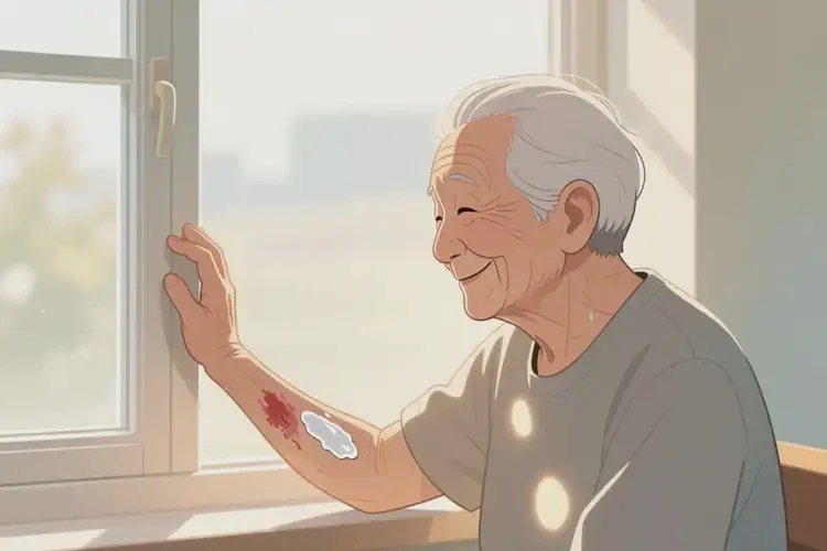 高齡老人手臂出濕疹不管它會自己好嗎(圖1)