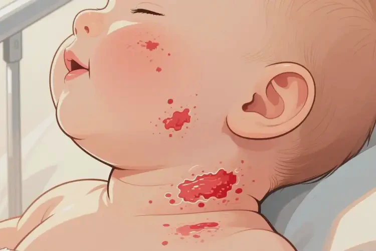 寶寶脖子容易起濕疹可以徹底自愈嗎(圖1)