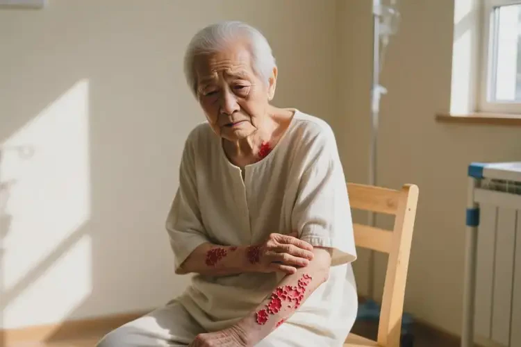 老人全身有濕疹不管它會(huì)自己痊愈嗎(圖4)