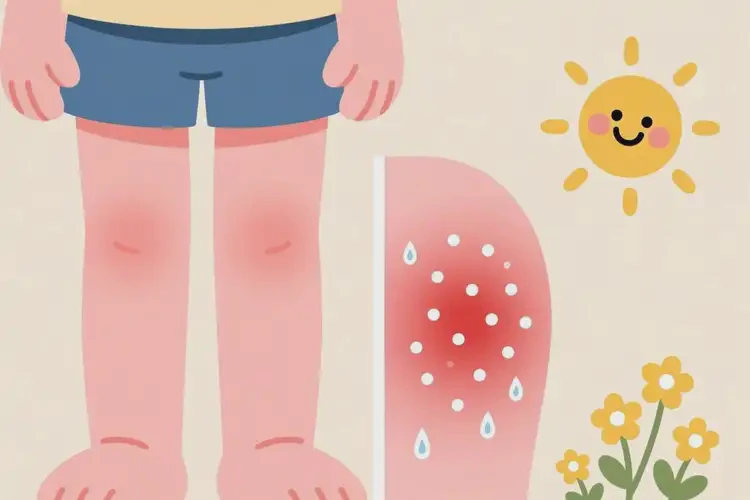 兒童大腿上容易起濕疹不管它會(huì)自己自愈嗎(圖3)