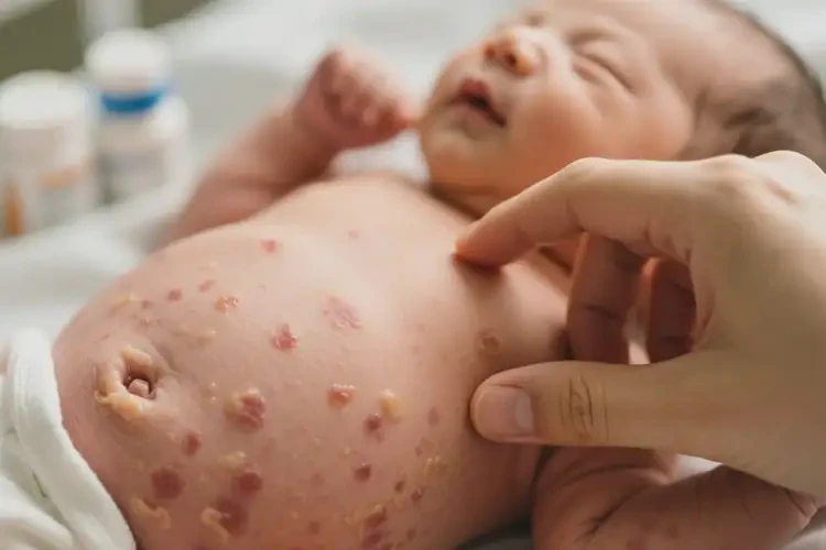 新生兒肚子經(jīng)常長濕疹能靠自己自愈嗎(圖3)