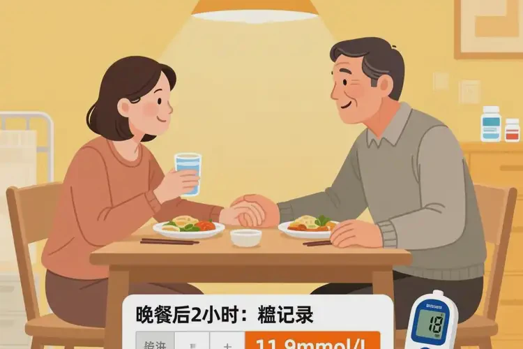 中年人晚餐血糖11点9是糖尿病吗(图1)
