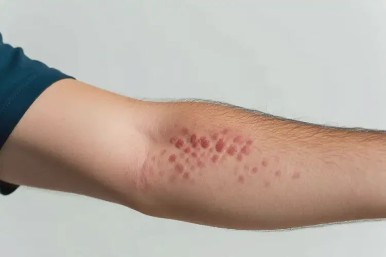 男人手臂上容易长湿疹不管它会自己自愈吗(图4)