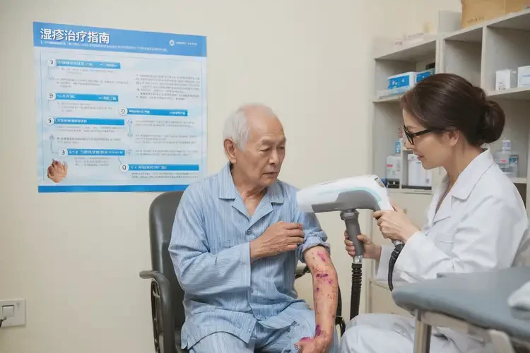 老年人全身長濕疹能夠徹底治愈嗎(圖2)