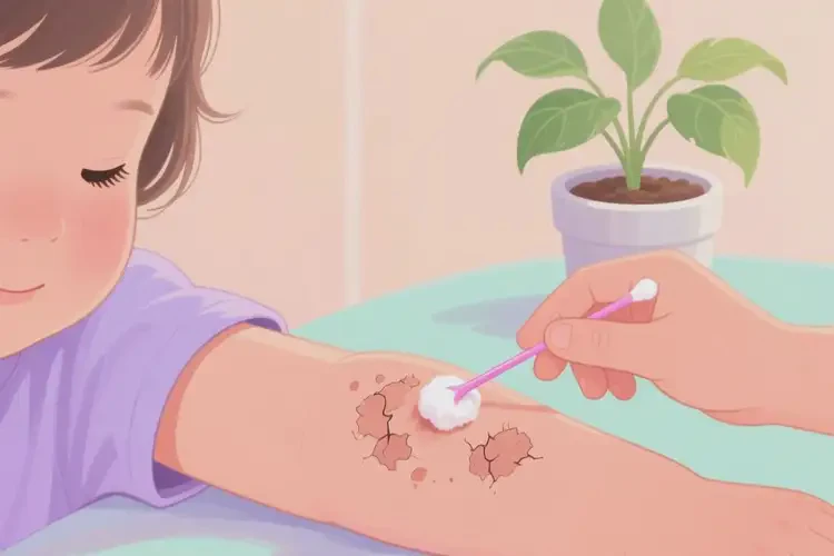 幼兒手臂上起濕疹不管它會(huì)自己痊愈嗎(圖1)