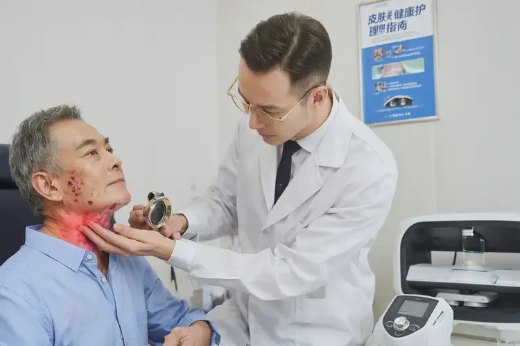 男性脖子上偶爾起濕疹不管它會(huì)自己好嗎(圖2)