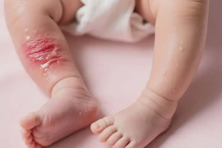 新生兒小腿出濕疹可以徹底自愈嗎(圖2)