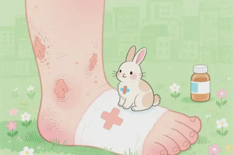 兒童小腿出濕疹不管它會(huì)自己自愈嗎(圖2)