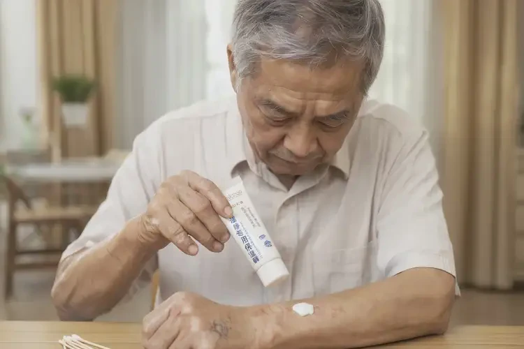 老人脖子上出濕疹不管它會自己好嗎(圖2)