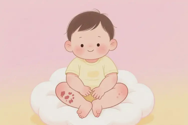 幼儿大腿经常起湿疹不管它会自己好吗(图1)