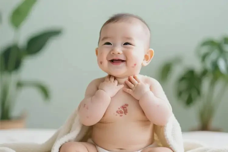 寶寶脖子上有濕疹能徹底自愈嗎(圖3)