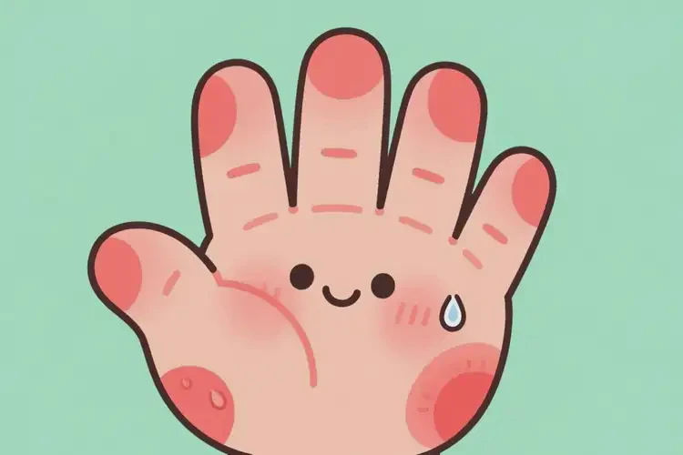 男生手上出濕疹不管它會(huì)自己痊愈嗎(圖1)