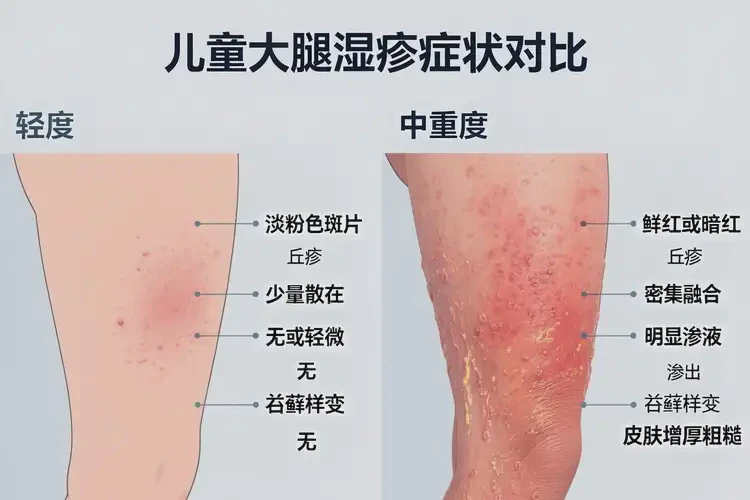 孩子大腿出濕疹可以徹底自愈嗎(圖2)