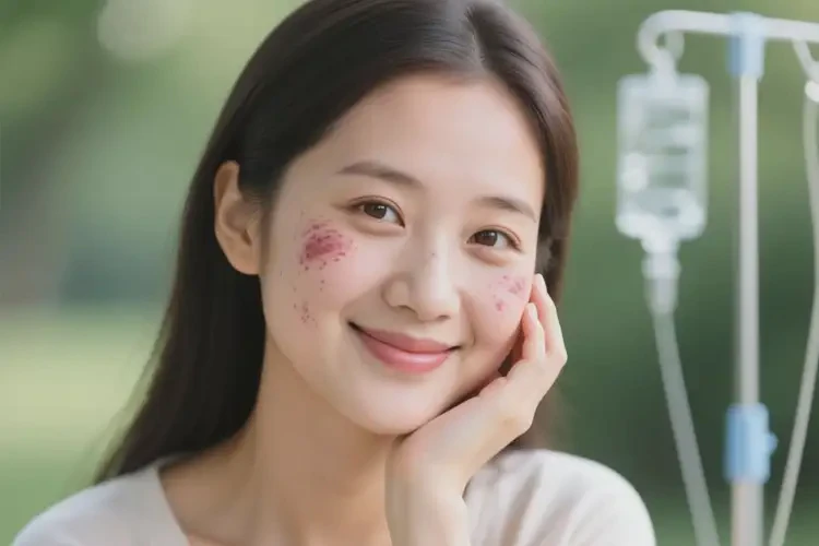 產(chǎn)婦臉上出濕疹不管它會自己自愈嗎(圖1)