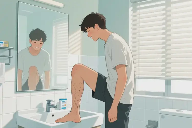 青年人大腿上偶爾長濕疹不管它會自己自愈嗎(圖2)