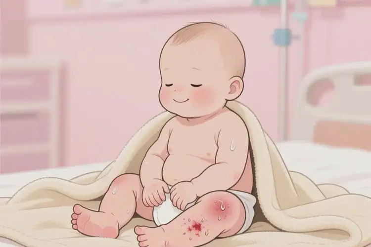 新生兒四肢起濕疹不管它會(huì)自己好嗎(圖3)