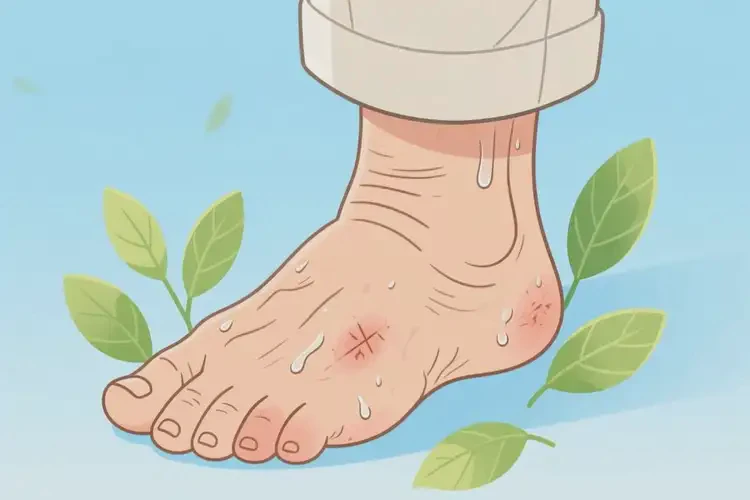 高齡老人腳上容易起濕疹不管它會自己自愈嗎(圖4)