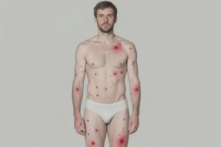男性全身長濕疹不管它會自己自愈嗎(圖2)