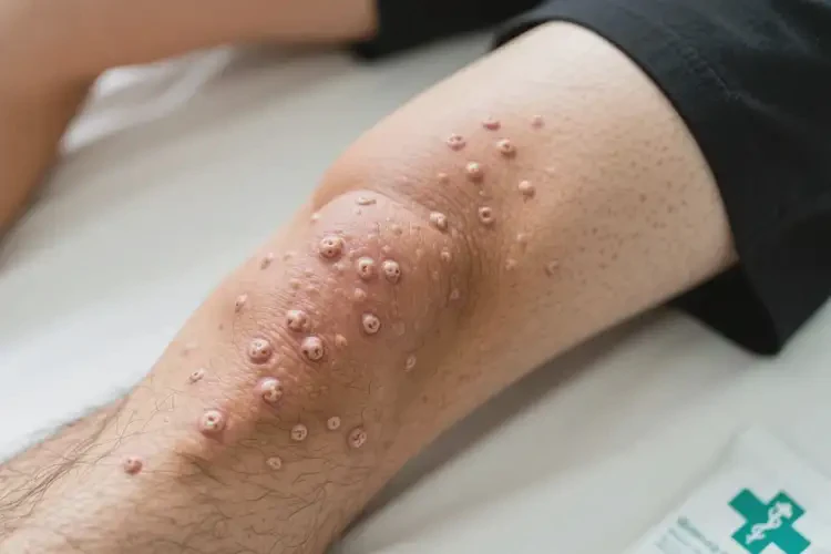 男人大腿容易起濕疹不管它會(huì)自己痊愈嗎(圖1)