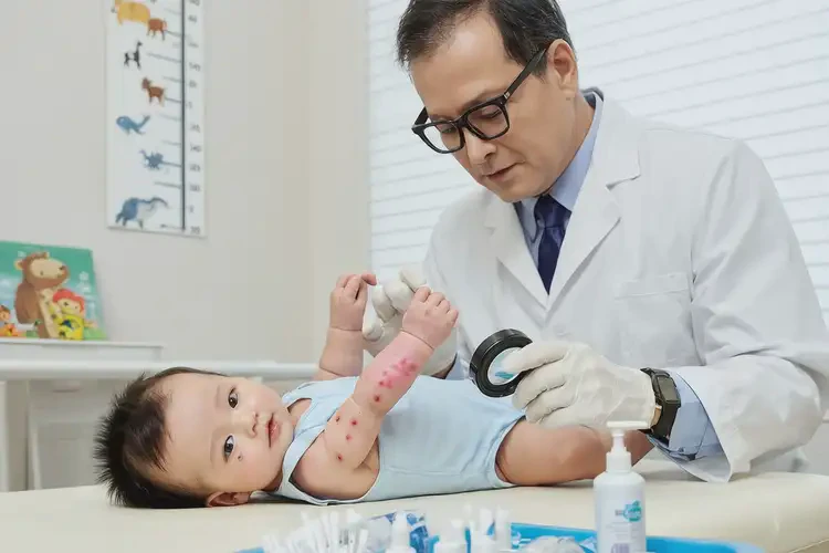 寶寶手臂偶爾長濕疹能靠自己自愈嗎(圖2)