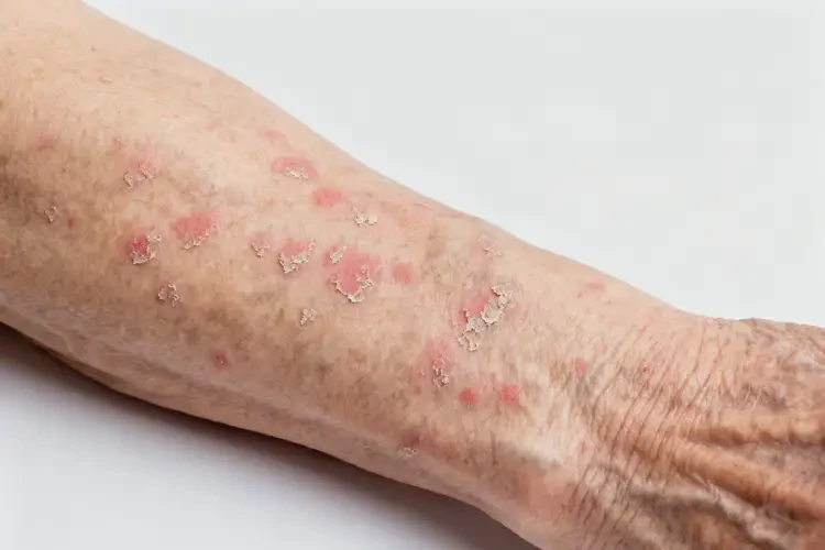 老人手臂起濕疹不管它會(huì)自己自愈嗎(圖2)