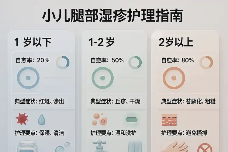 小儿小腿上长湿疹不管它会自己好吗(图1)