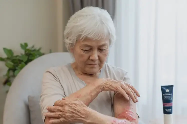 高龄老人手臂上出湿疹不管它会自己痊愈吗(图3)