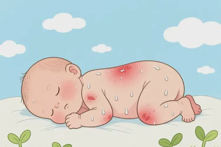 新生兒全身有濕疹可不可以徹底自愈(圖3)